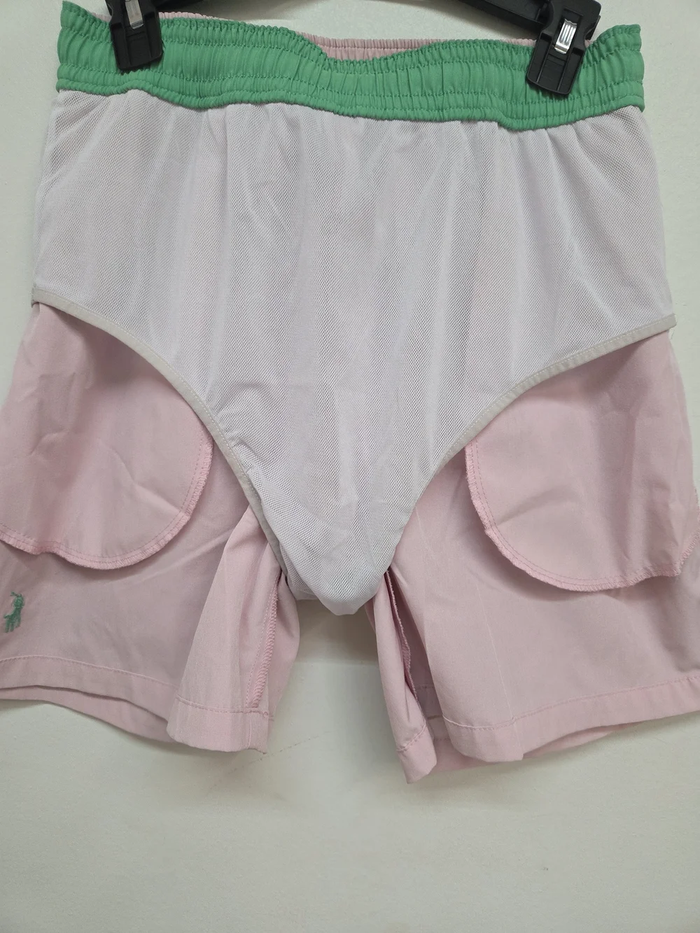 Polo by Ralph Lauren Light Pink Athletic Shorts with Green Pony